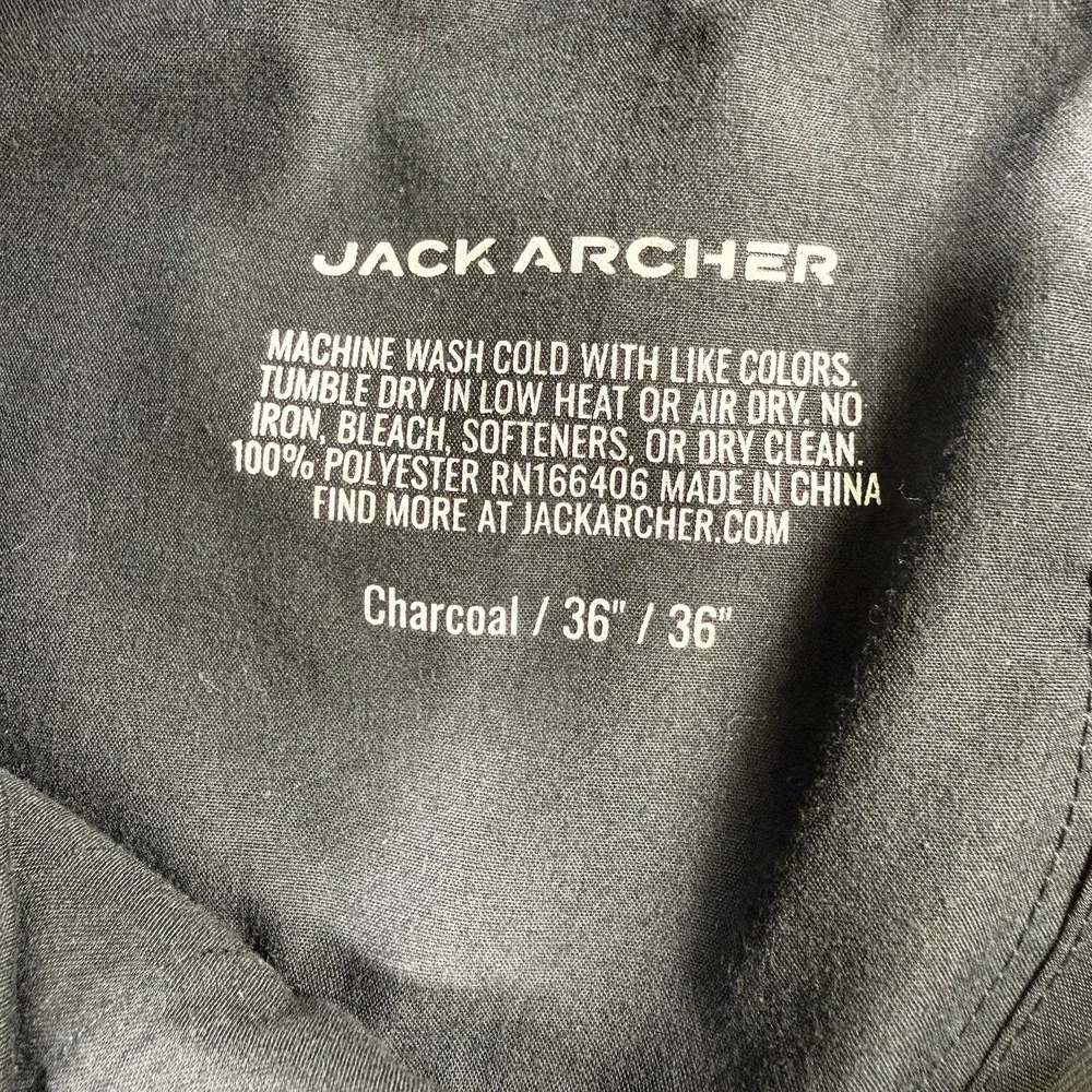 Jack Archer Jetsetter Pants‎ Mens 36x36 Charcoal Performance Stretch Golf Chinos